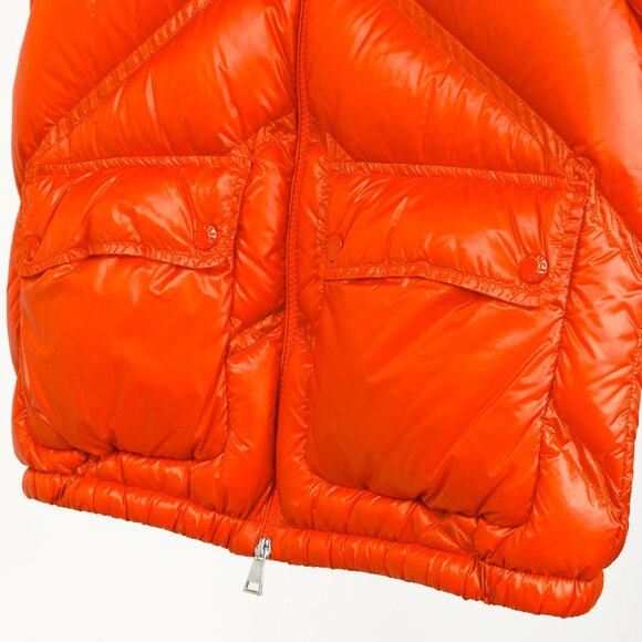 Moncler Hossegor Orange Down Puffer Vest - Picture 10 of 14